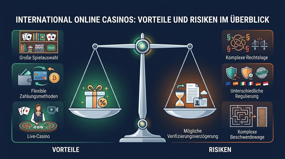 Waage mit größerer Spielauswahl und flexiblen Zahlungen auf der einen sowie regulatorischen Risiken auf der anderen Seite.